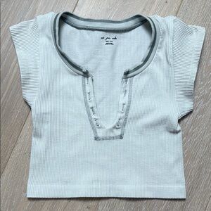 NWOT Urban Outfitters Out From Under White Ribbed Crop Top